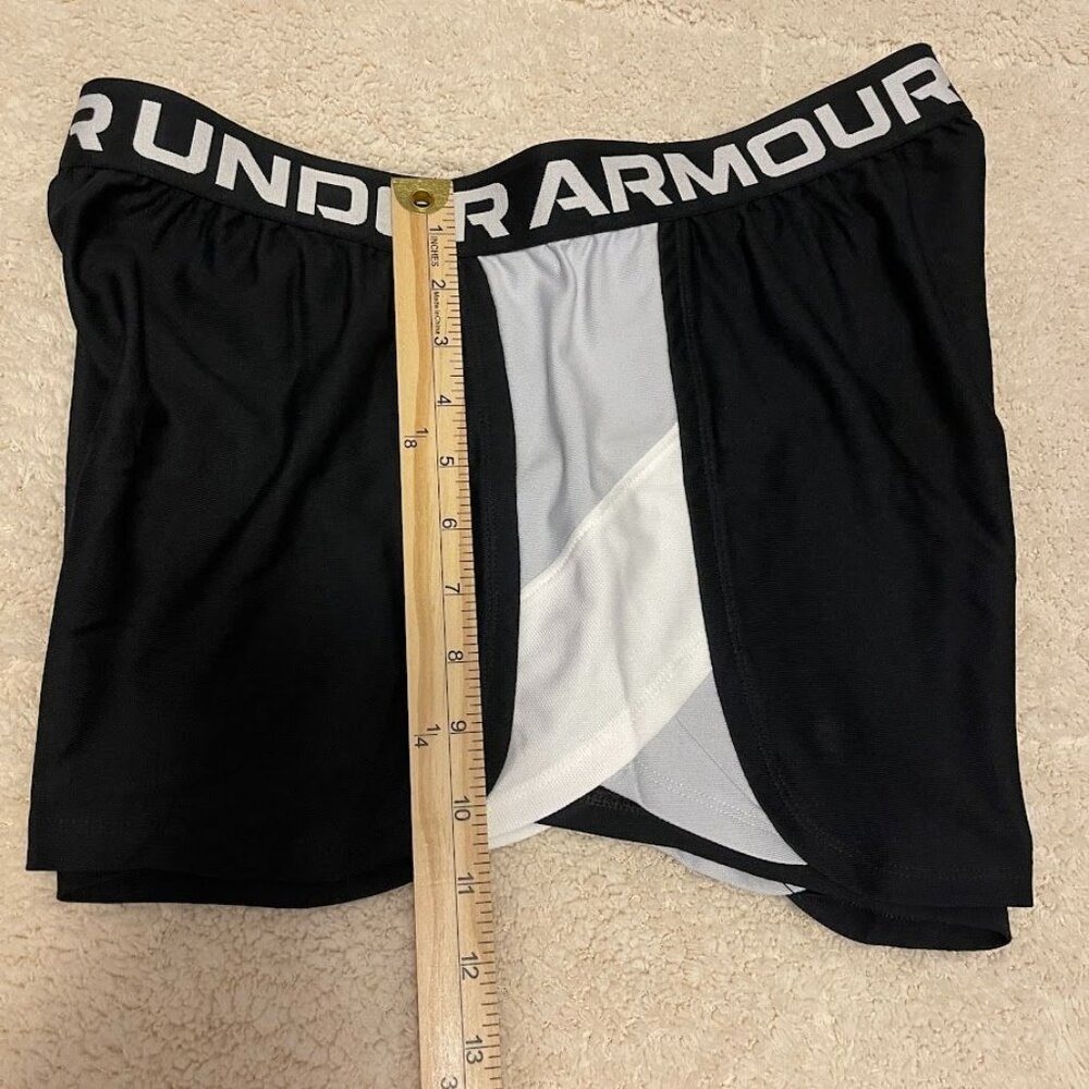 Under Armour WOMENS Black & White Loose Fit Performance Boxer Briefs LG